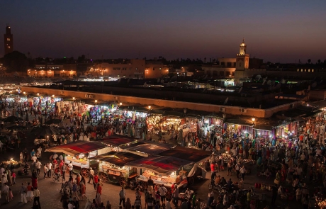 Noche en Marrakech Jemaa el Fna