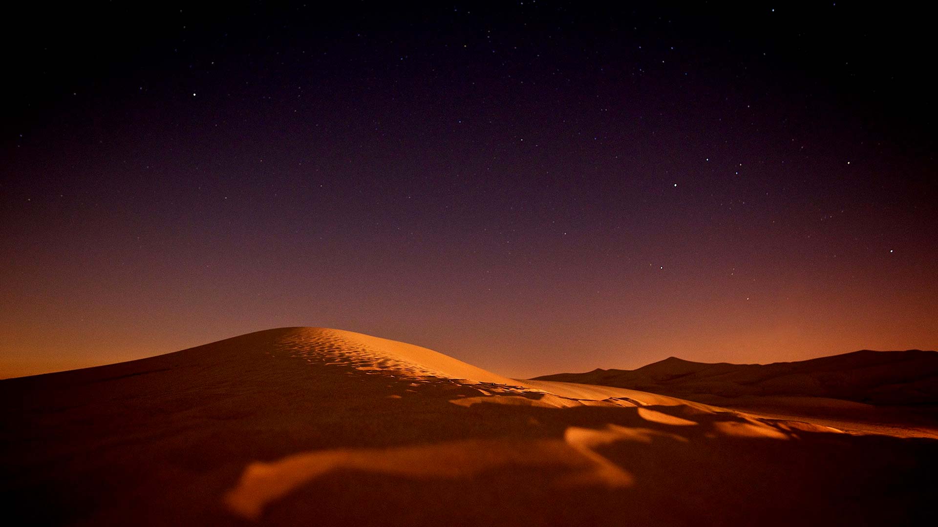 desierto de noche