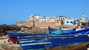 Barcos en Essaouira, Marruecos.