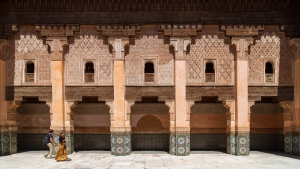 Marrakech, Medersa Ben Youssef, Marruecos.