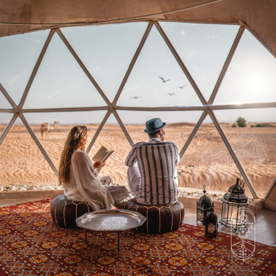 Glamping experience in the Moroccan desert