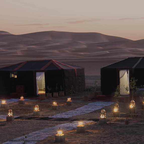 Campamento desierto Marruecos